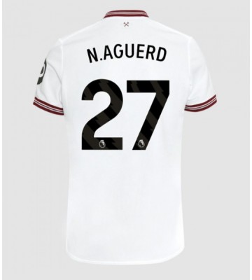 West Ham United Nayef Aguerd #27 Segunda Equipación 2023-24 Manga Corta